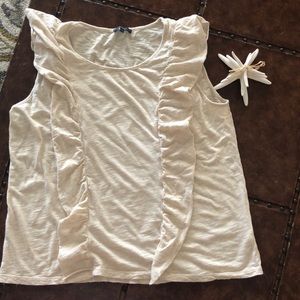 Abbey Ruffle Detail Knit Top size Large